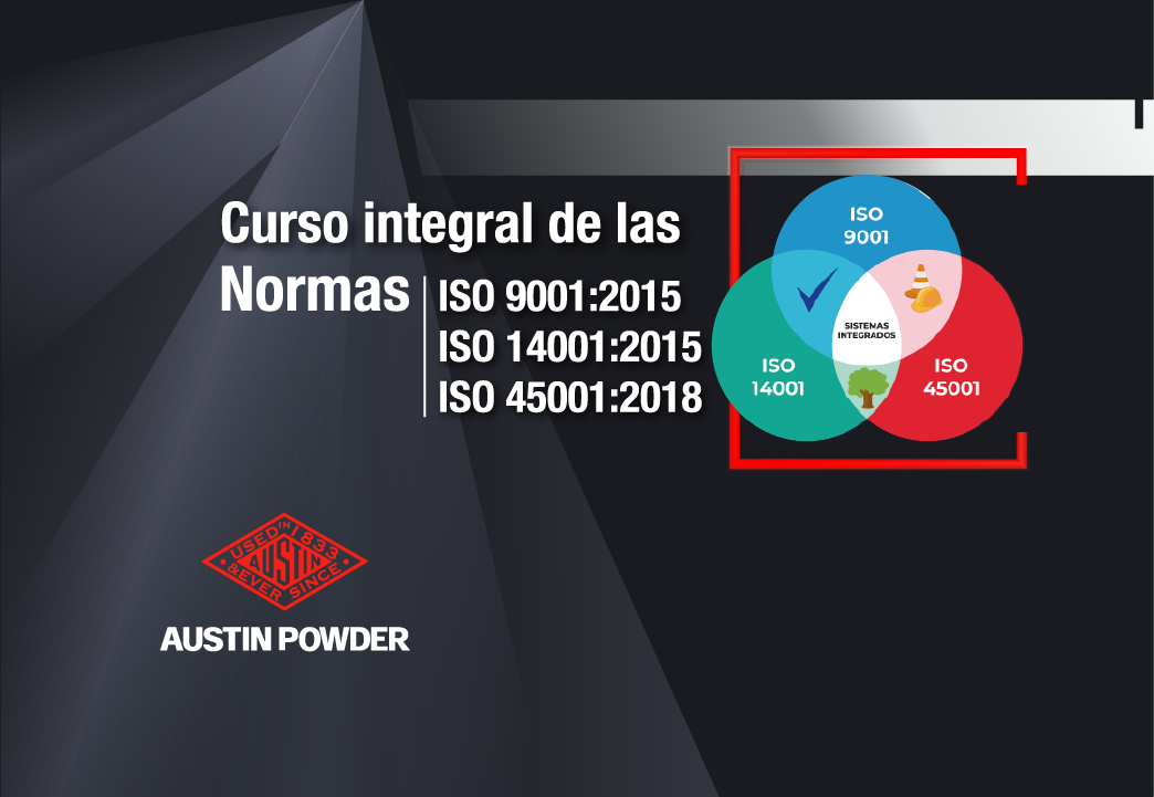 Curso integral de las Normas ISO 9001:2015, ISO 14001:2015 e ISO 45001:2018 - Nuevo ingreso APT-0003